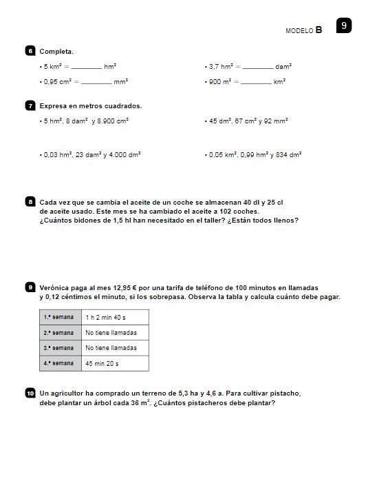 Recursos para la evaluacion Matematicas 6 Primaria Santillana PDF